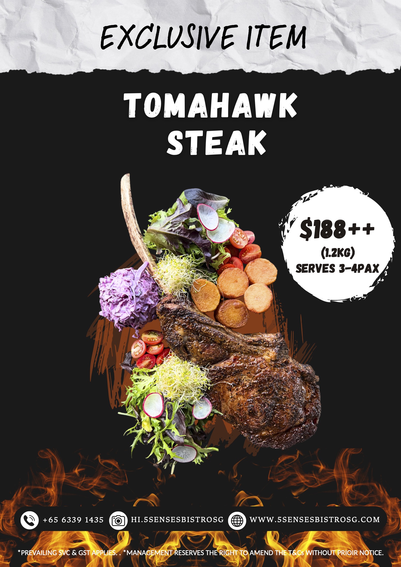 Tomahawk Steak Poster